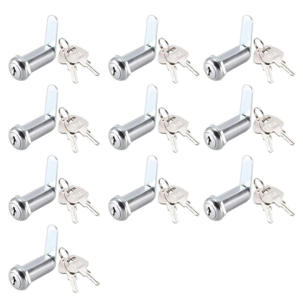 1/5/10pcs File Cabinet Drawer Milk Box Swivel Lock Small Round Security Lock - 25mm-10PCS